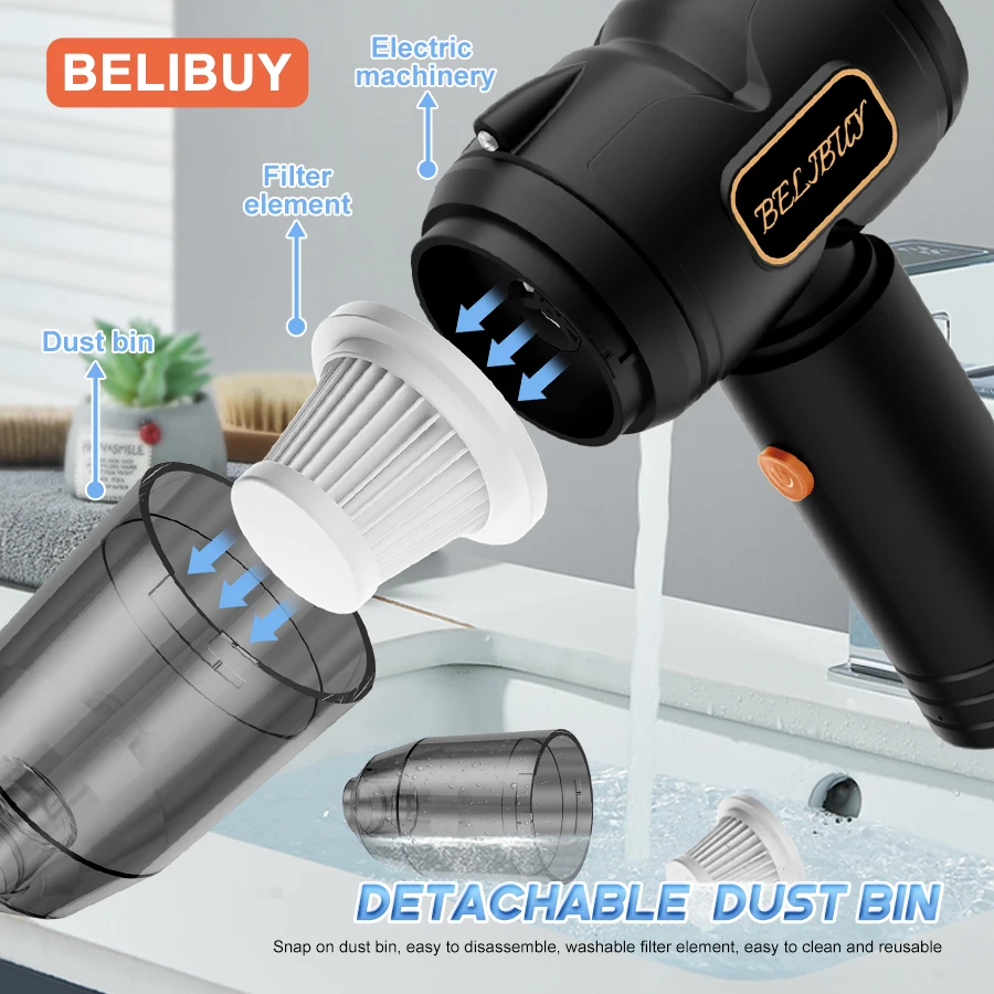 Beli-Aspirateur de voiture portable pour véhicules polyvalents, petit ménage, déterminer la voiture