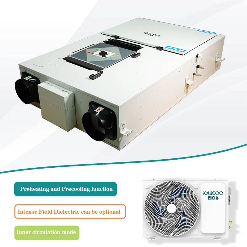 Custom Heat Pump ERV Preheating Precooling Ventilator Fast Delivery Tech Support For Cold & Hot Climate Projects