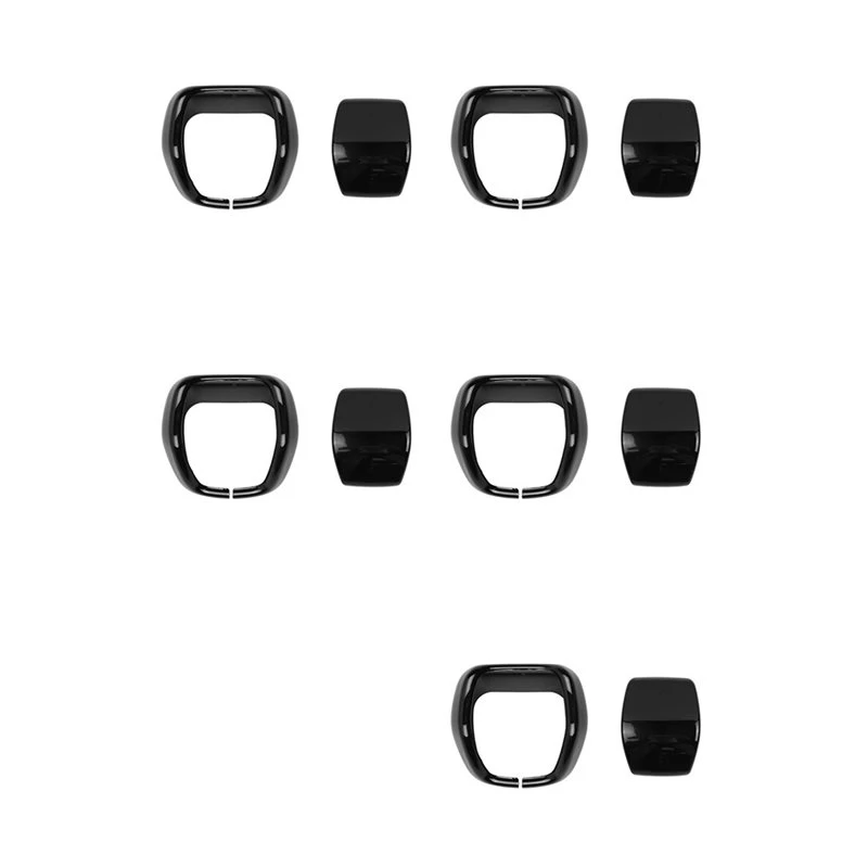 5X Car Gear Shift Knob Head Cover Trim For Toyota Land Cruiser 250 2023+ RHD Car Interior Accessories Bright Black-N31R