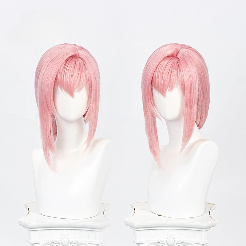 Game Zenless Zone Zero Tsukishiro Yanagi Cosplay Wig Women Long Pink Braid Hair Heat Resistant Synthetic Wigs Halloween Props