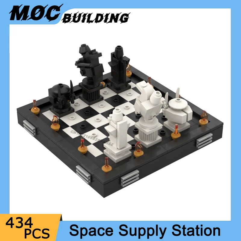 

MOC Classic Movie Series Scene Giant Wizard's Chess Model Building Blocks Famous Game Diorama DIY Assemble Bricks Toys Xmas Gift