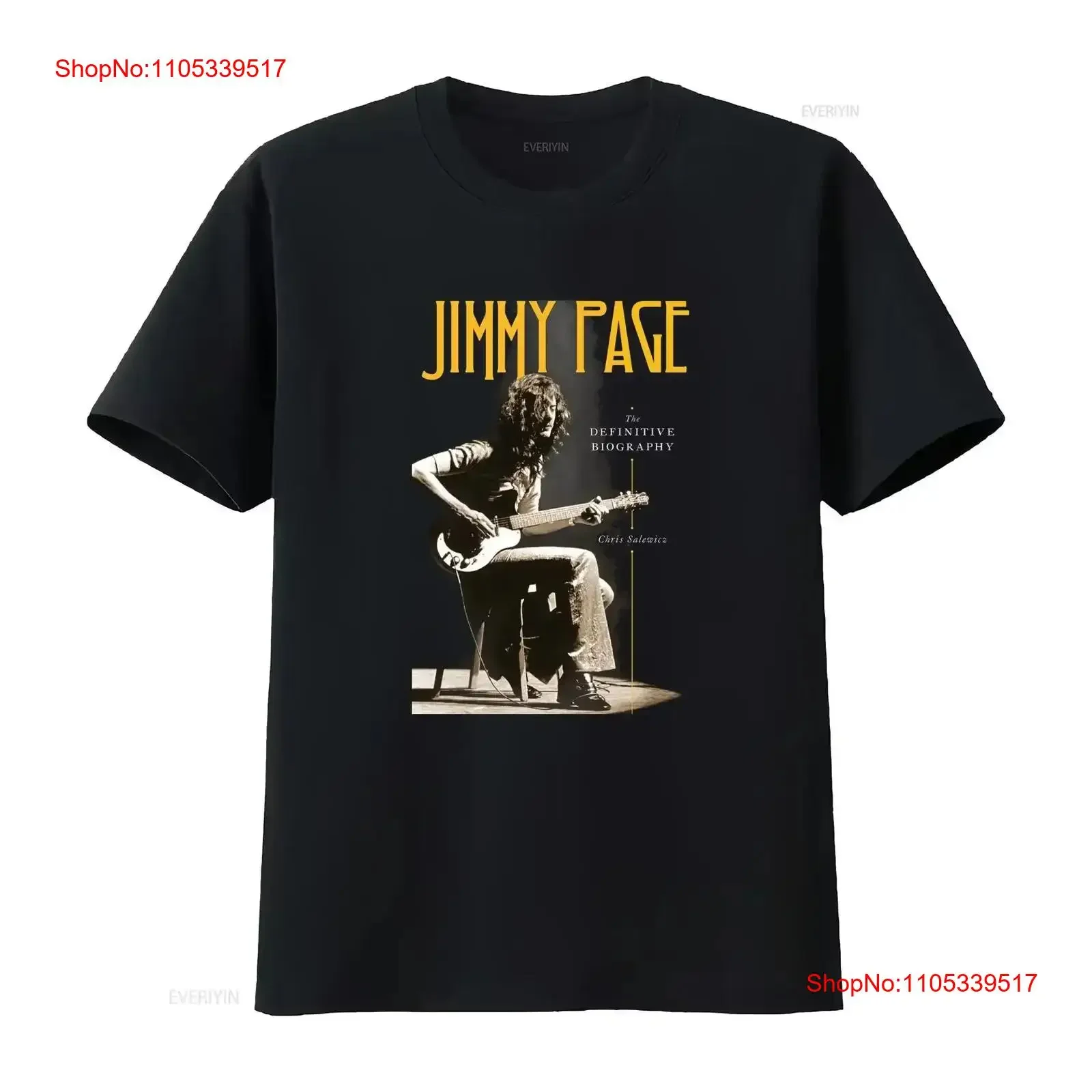T-shirt Jimmy Page The Definitive Biography, toutes tailles du S au 5XL, TL482, vintage, délavé, extensible, pour un usage quotidien, décontracté