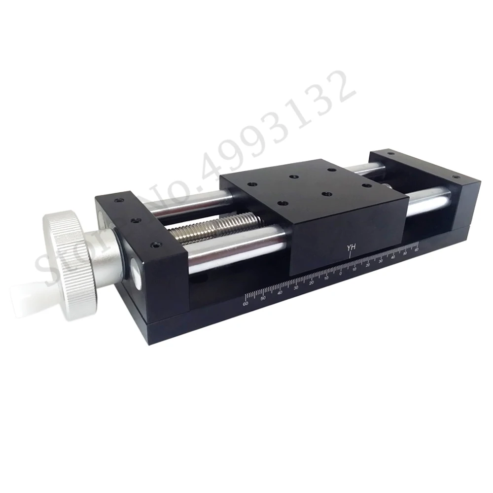 PT80-50A 100A 150A ręczne etapy translacji stół przesuwny osi X/XY/XYZ 2D 3D ruchoma liniowa szyna prowadząca