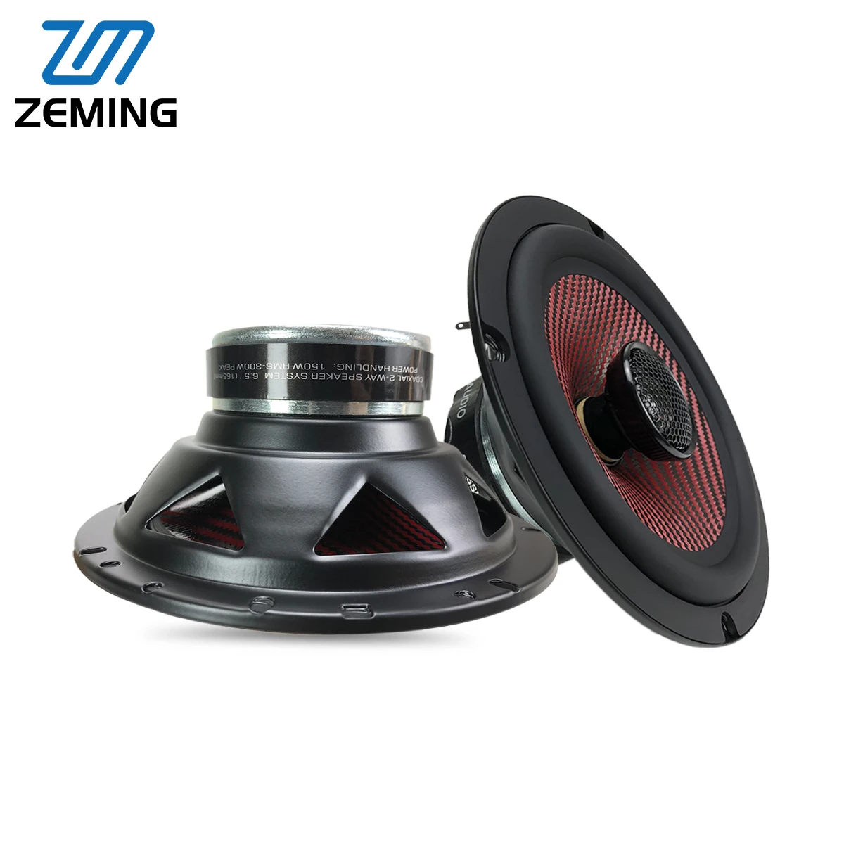 Zeming 80mm-Y35 Ferrite MAGNET Aluminium Cone RMS power 90W*2 2-Way Coaxial Car Audio Speakers Full Range 6.5 Inch Speakers