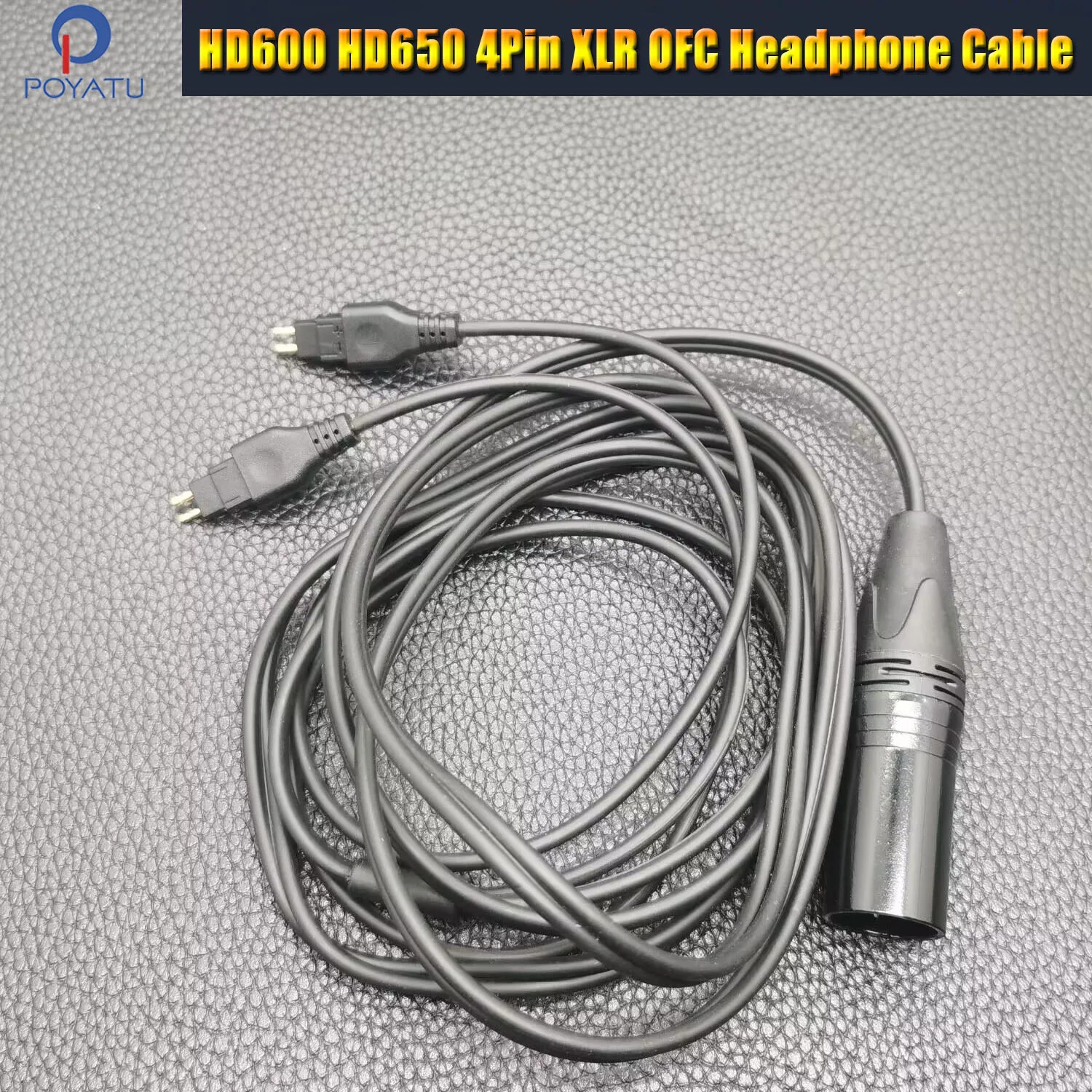 

4-контактный XLR BALANCED кабель для наушников для Sennheiser HD650 HD600 HD660S HD580 HD545 HD535, сменный аудиокабель, шнур
