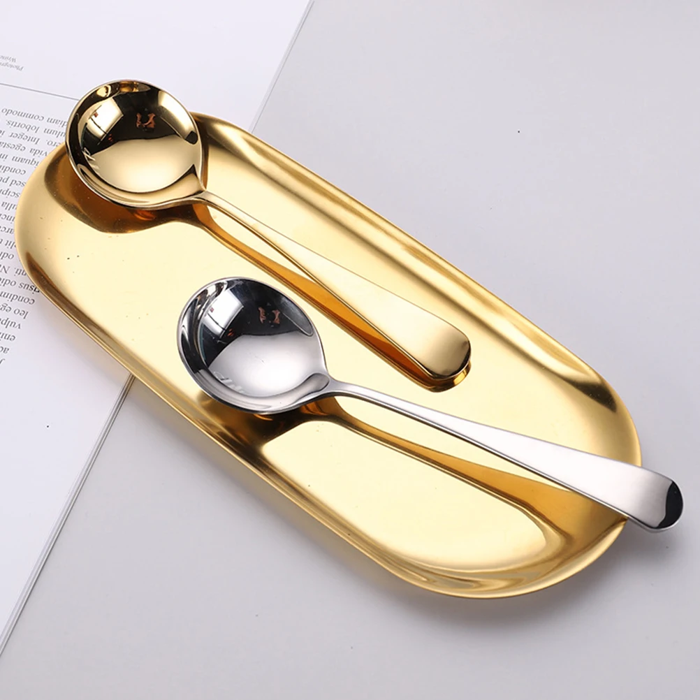 

3 Pcs Stainless Steel Spoon Coffee Stirring Kitchen Espresso Teaspoons Silver Stirrer