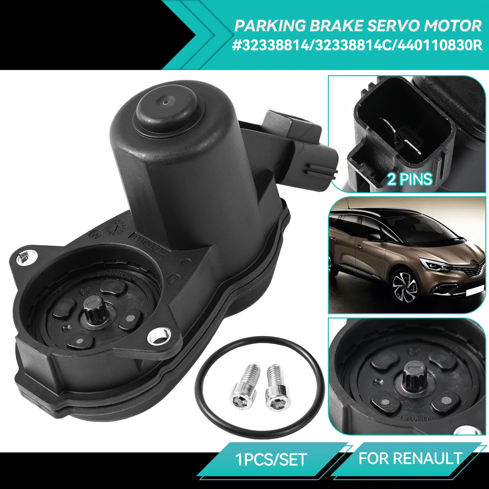 

Rear Left/Right Brake Caliper Motor Parking Handbrake Servo Motors Fit For Renault Megane Scenic 32338814 32338814C 440110830R