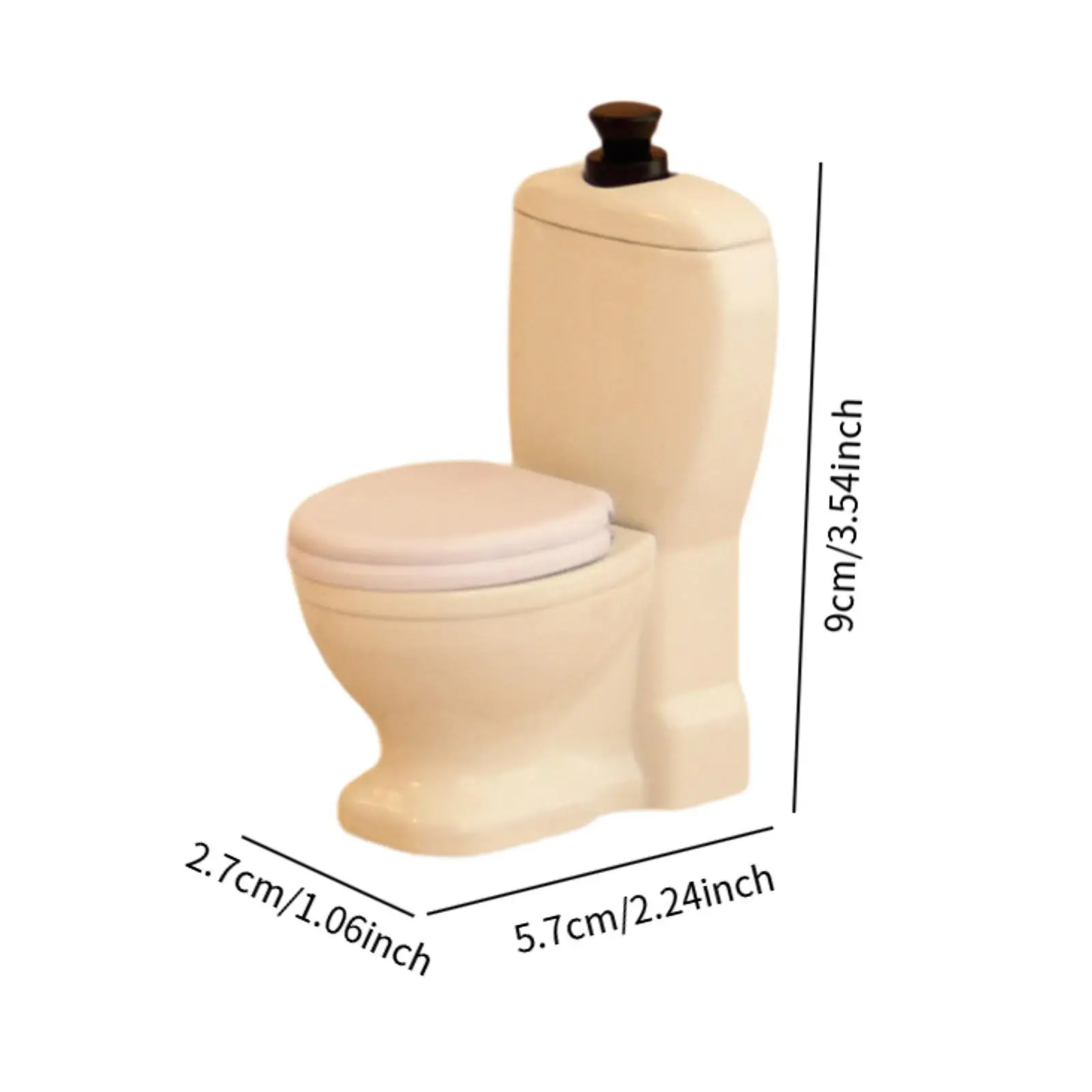 Accessoire de maison de poupée de toilette Miniature, Collection de modèles décoratifs 1/12