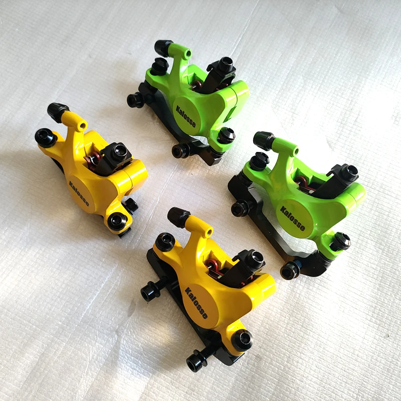 

Kalosse Customized Colors Mountain Bike Brakes Mountain Bicycle Line Pulling Disc Brakes 2 Pistons