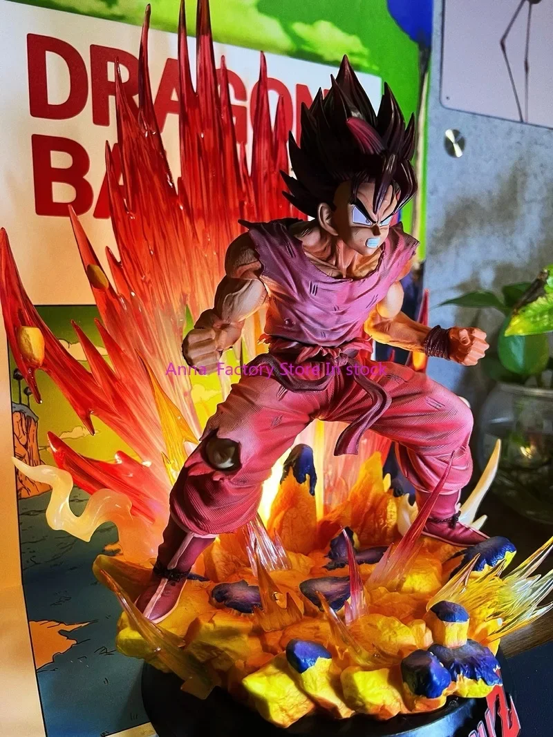 Dragon Kaiouken Son Goku Anime Figur Burst Red Large Gk Modell Super Saiyajin 38cm Big Statue Ornament Dekoration Geschenk Spielzeug