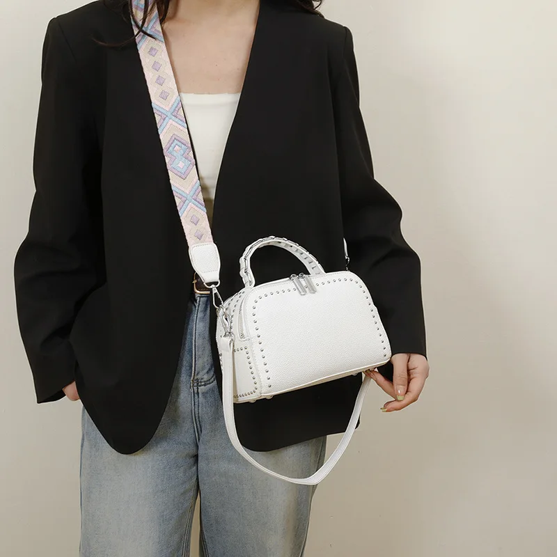 

‌2025 New Fashion PU Crossbody Bag Women's Shoulder Handbag Elegant Work Commuter Purse Tote Bag with Zipper Pocke
