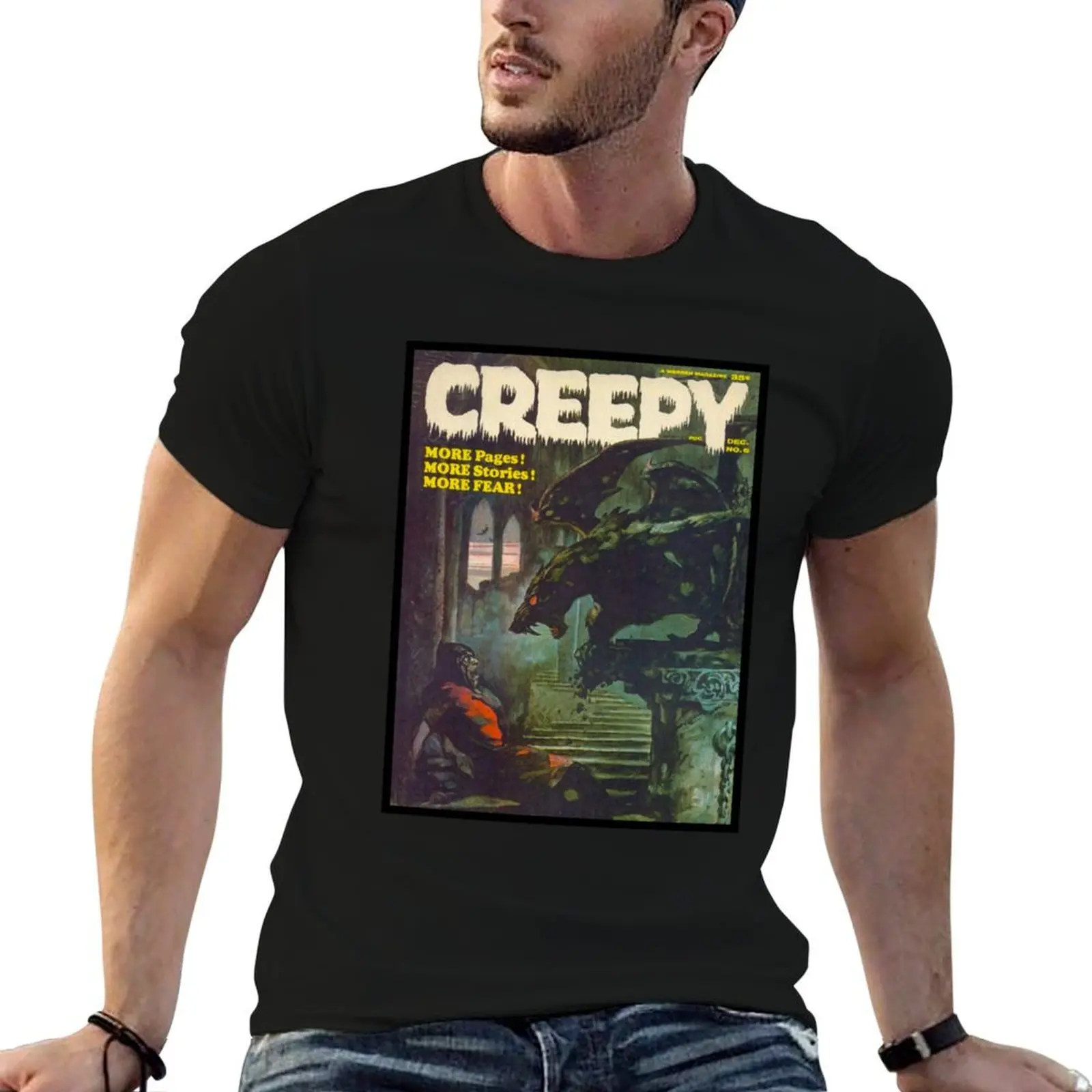 

YES! A GREAT VINTAGE CREEPY #6 MAGAZINE COVER! T-Shirt essential t shirt funny t shirts dark humor mens graphic t shirts T-shirt