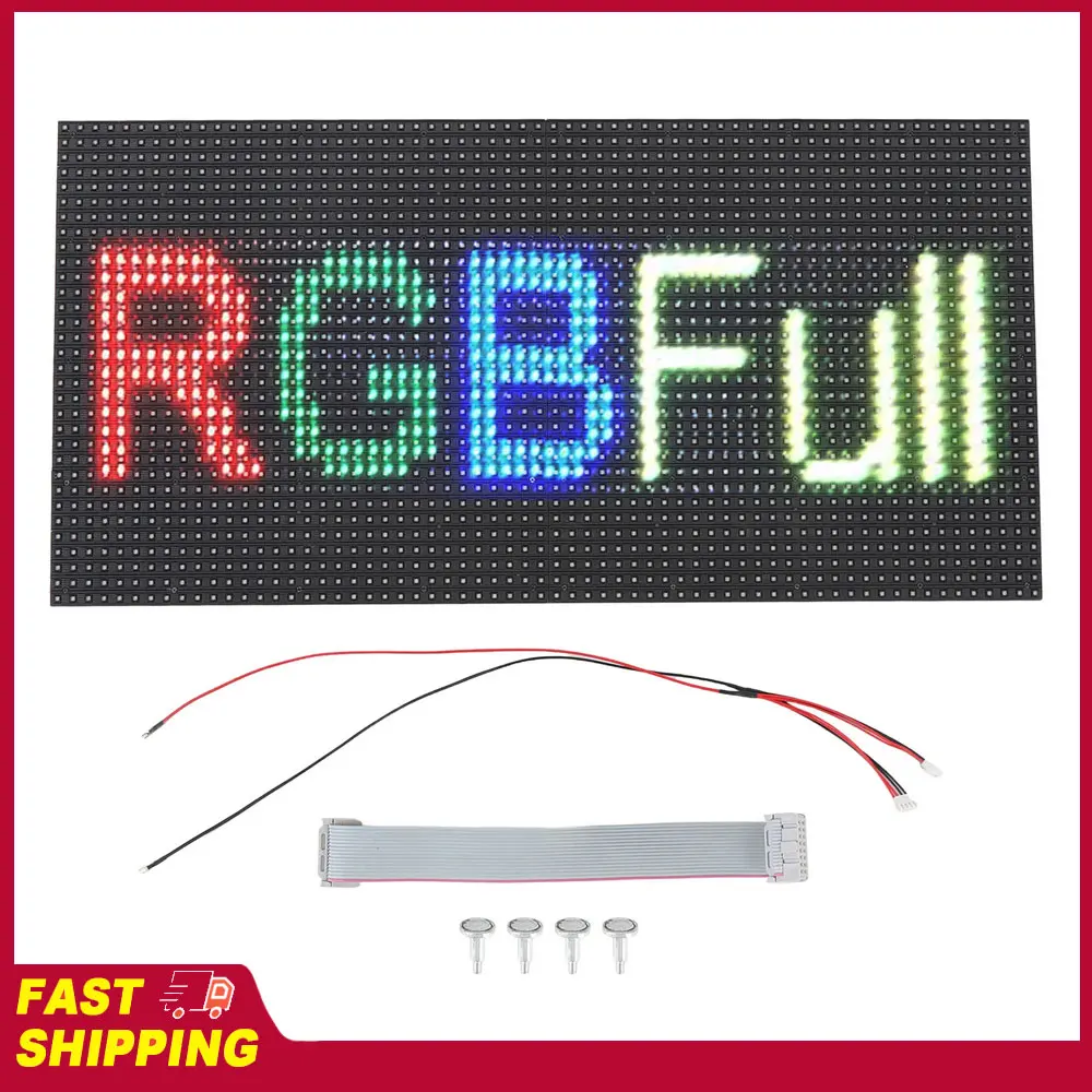 

LED Display Indoor LED Sign P10 Full Color Scrolling Water Proof LED Display Screen for Storefronts Salons Cafes 320x160mm