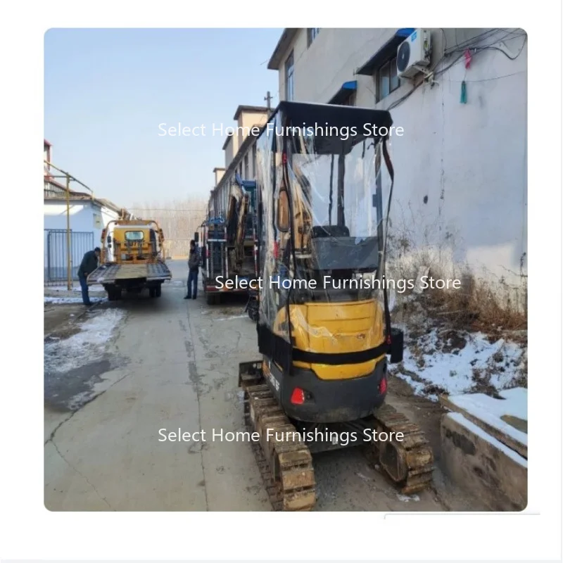 Suitable for Outdoor Excavators, Micro Excavator Folding Canopy Hooks, Forklifts, Trenchers, Transparent Covers