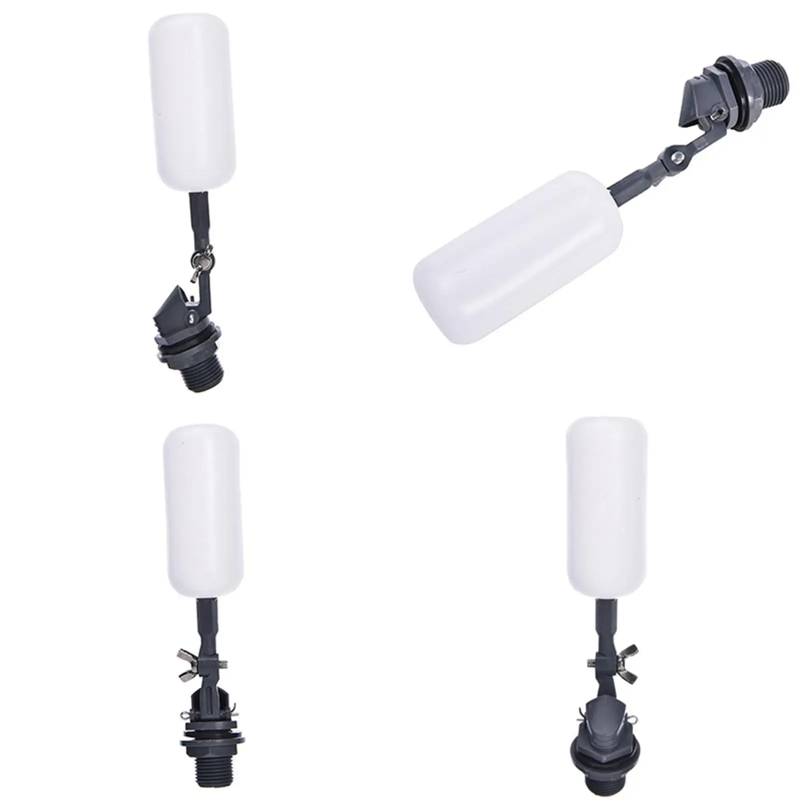 Float Valve Water Level Regulator Durable PP Ball Metal Core for Tank Tower Toilet Cistern and Pool