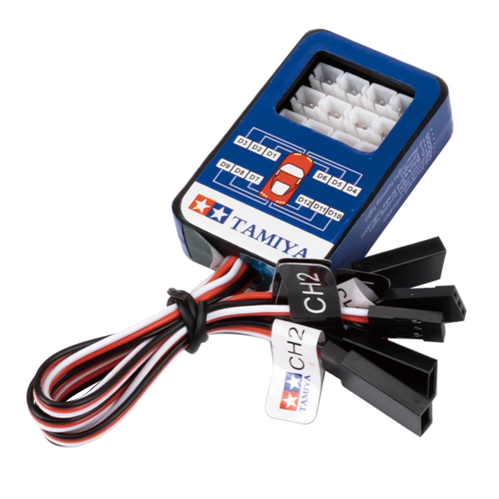 TAMIYA Simulation Flash Light 12 LED Kit Smart Steering Brake for 1/10 Rc Car Yokomo HSP HPI AXIAL RC4WD Upgrade Parts