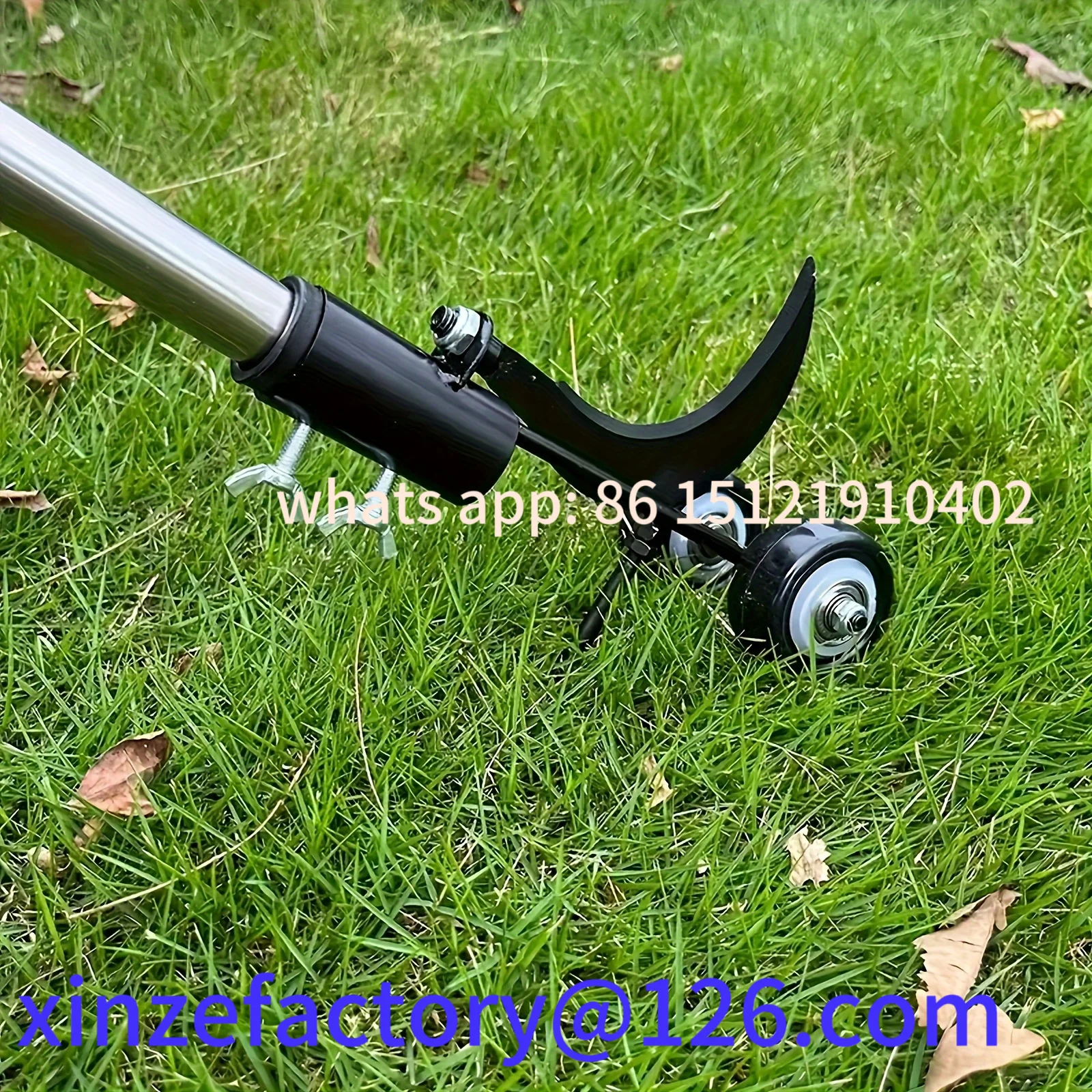 

Customizable 1pc Metal Weeder with Wheels - Handheld Gap Weeding Tools for Garden, Lawn, Yard,