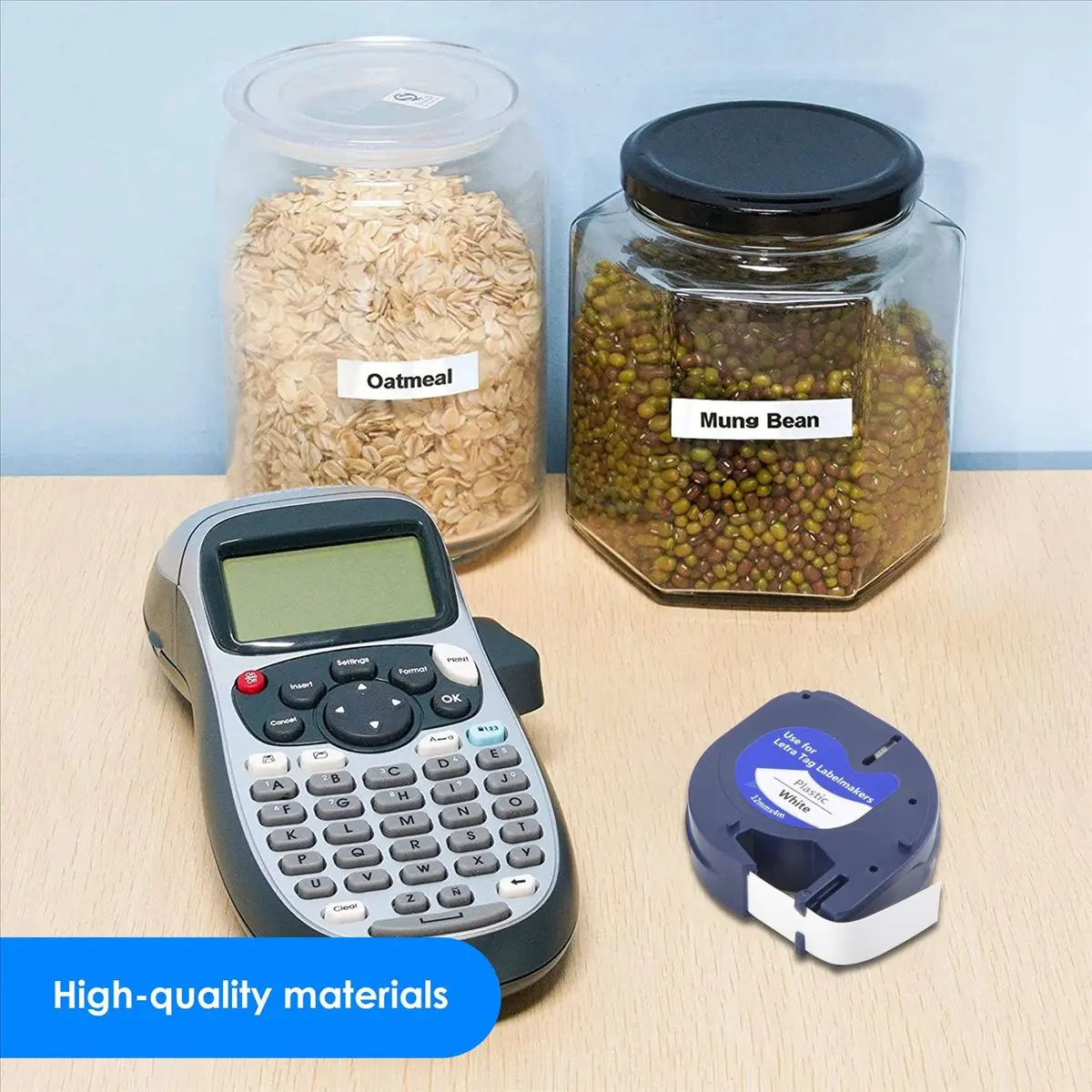 ABNP 6 шт. сменные ленты для этикеток, устройство для изготовления этикеток для 91331 белого цвета, 4 м x 12 мм, принтер для этикеток для устройства изготовления этикеток