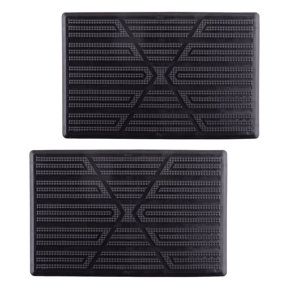 

2Pcs Universal Car Floor Carpet Patch Foot Heel Scuff Plate Rest Pedal Mat Pad Cover Waterproof Wear resistant Durable