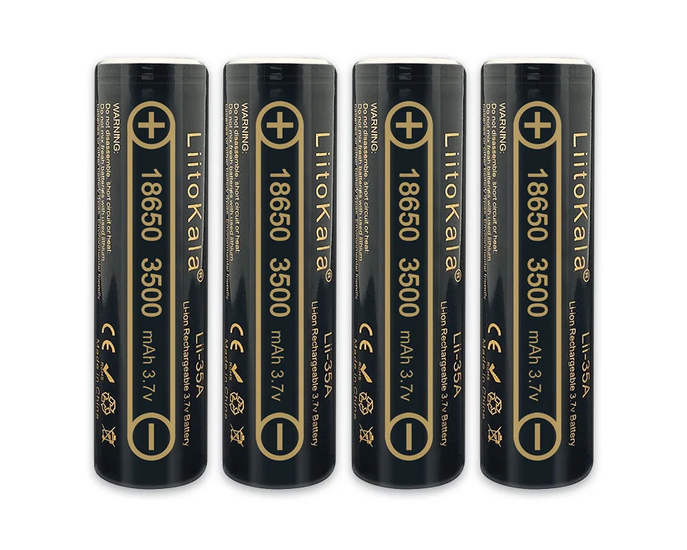 100% Original high quality Liitokala 18650 battery 3.7V 3500mAh 18650 rechargeable batteries  for flashlight