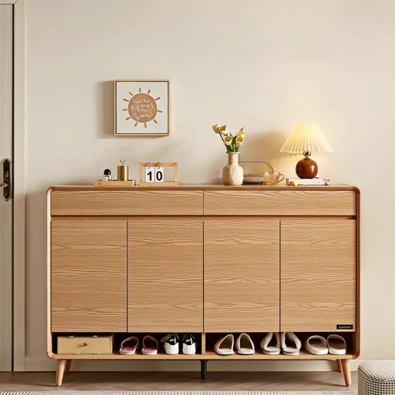 Wooden Luxury Shoe Shelf Living Room Shelves Bedroom Slippers Shoe Cabinet Entrance Hall Drawers Zapatero Entrance Furniture