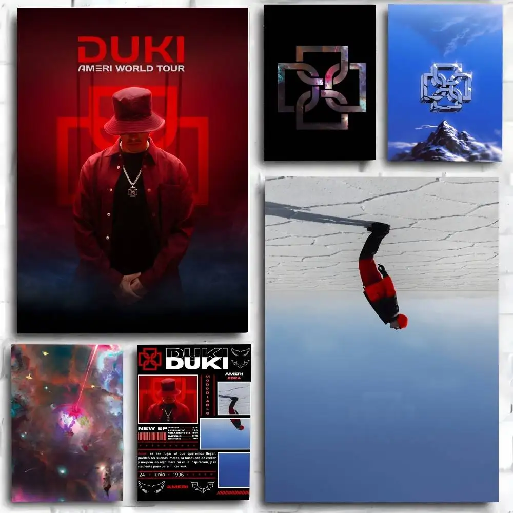 Rapper Singer D-Duki Ameri    Poster and Prints Wall Art Pictures for Modern Bedroom Game Room Home Decor
