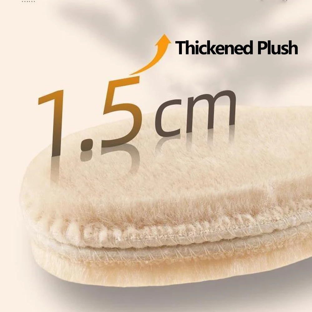 Winter Thermal Insoles Thickened Faux Wool Sports Shoe Inserts for Women Men Comfortable Shoe Insole Keep Feet Warm Shoes Pads