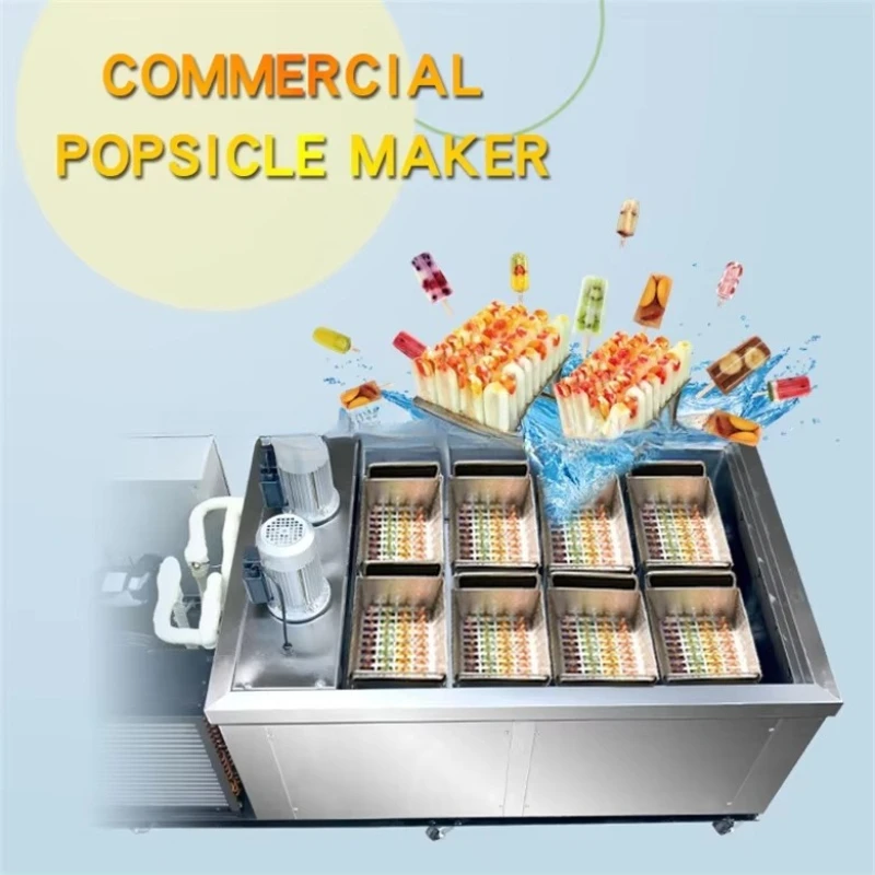 Mini Ice Cream Machine High Capacity 8 Molds Ice Lolly Machine Popsicle Machine for Sale customized