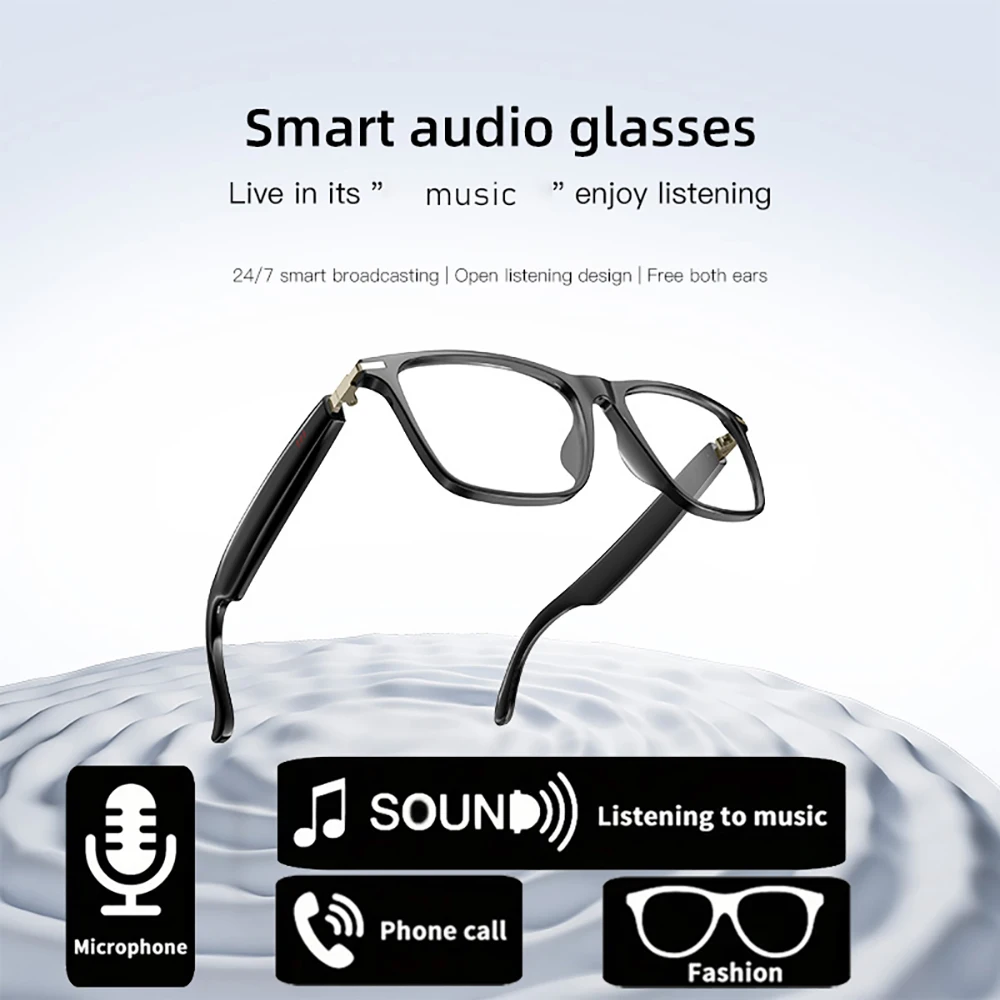 

AI Bluetooth Smart Sports Glasses for Men & Women, IP68 Waterproof, Noise - Reduction Mic, Built - in Bluetooth 5.4 Speakers