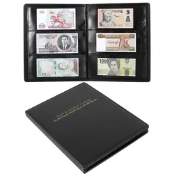 Album della collezione di banconote in valuta mondiale, portamonete in dollari per collezionisti, raccoglitore di libri di stoccaggio classico per la raccolta di denaro in carta