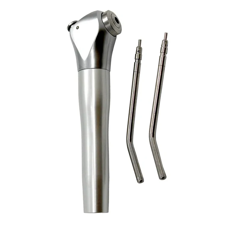 Dental Air Water Syringe 3 Way Syringe Handpiece Teeth Triplex Whitening Handpiece with 2 Nozzles Tips