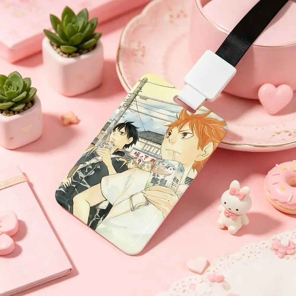 Anime Cool H-Haikyu NFC Contactless Sliding Card Sleeve For Student Cards, Bus Cards, ID Cards, And Work Permits