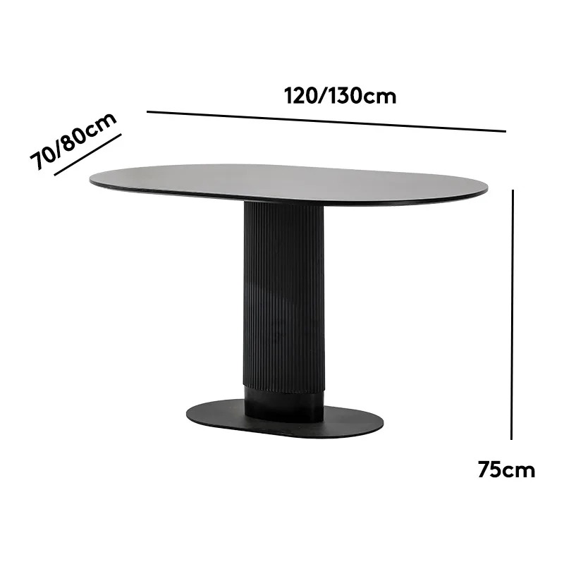 Nordic Roman dining table small apartment home negotiation modern living room meeting guests casual simple cream style Internet