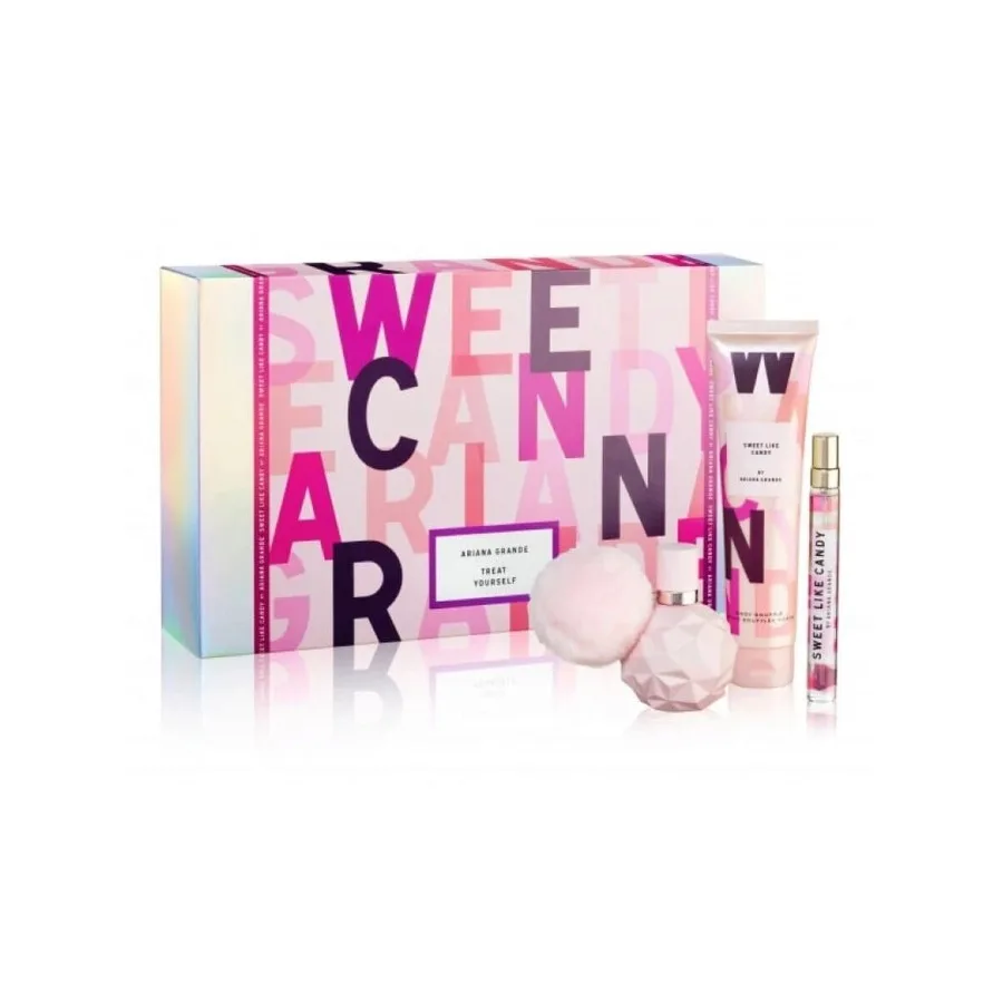 

Ariana Grande Sweet Like Candy 3 Pcs Set For Women EDP 50ml+Body Lotion 100ml+EDP 10ml Gift Box Kits 1.7oz/50ml+0.33oz/10ml+3.4