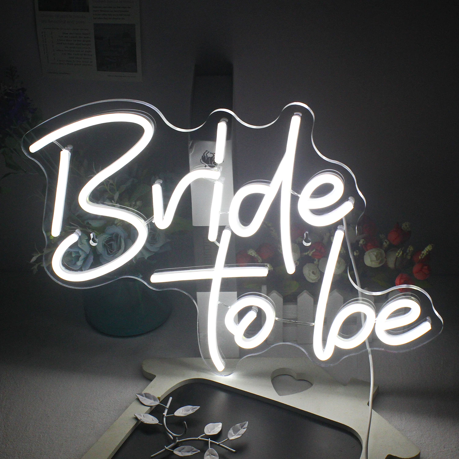 

Bride To Be Neon LED Sign Wall Lamp For Wedding Party Oh Baby Home Warm Item Romantic Marriage Room Decor Usb Decorative Lights