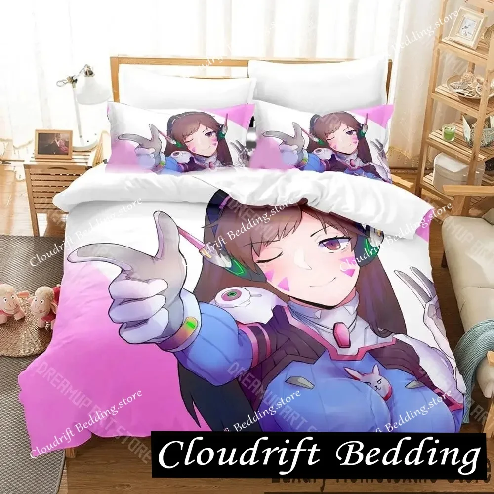 

Dva Anime Overwatch Bedding Set Single Twin Full Queen King Size Bed Set Aldult Kid Bedroom Sets Rabbit Anime Bed Sheet Set