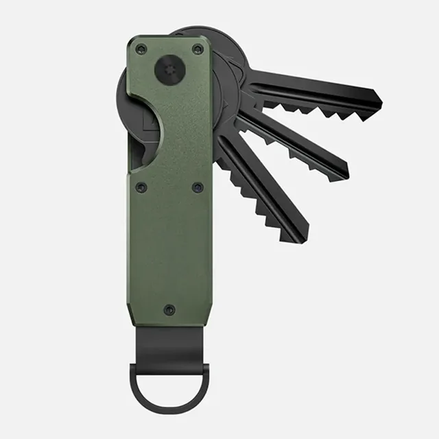 Organizer na klucze Kompaktowy uchwyt Metalowy breloczek Minimalistyczny uchwyt na klucze do breloczka Zapewnia 1-5 kluczy