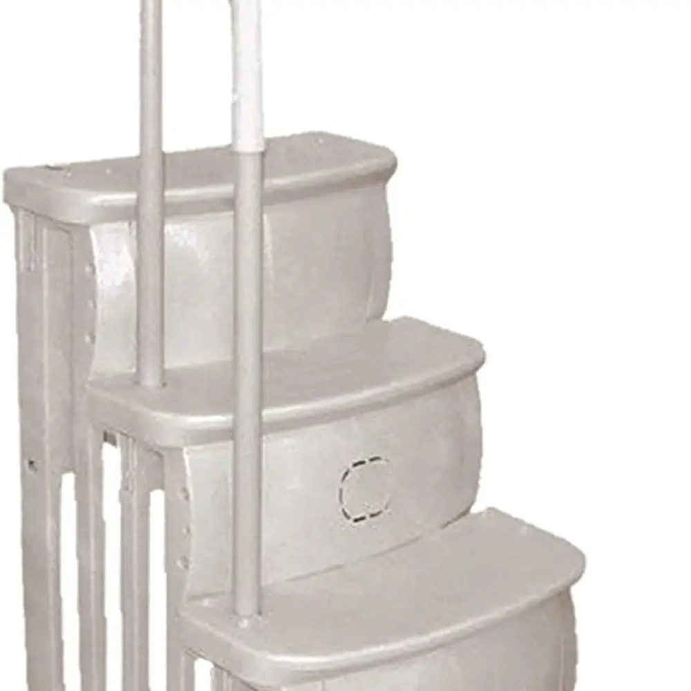 24 escalones inteligentes para piscinas sobre el suelo, resistentes, color topo, de 4 piezas, con capacidad de 200 libras