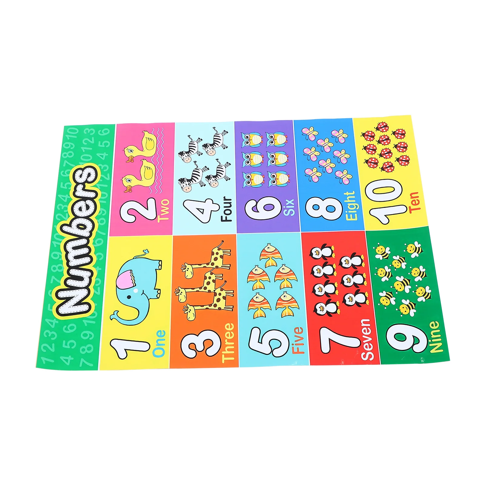 

Alphabet Wall Art Educational Poster for Learning Decor Bright Animal Patterns Reusable Nursery Classroom