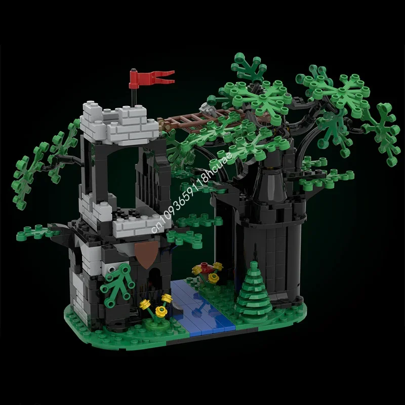 

516pcs MOC Forest Hideout Retro Pack 2in2 Castle Building Blocks Festival Gift Parent Child Interactive Activity For All Ages