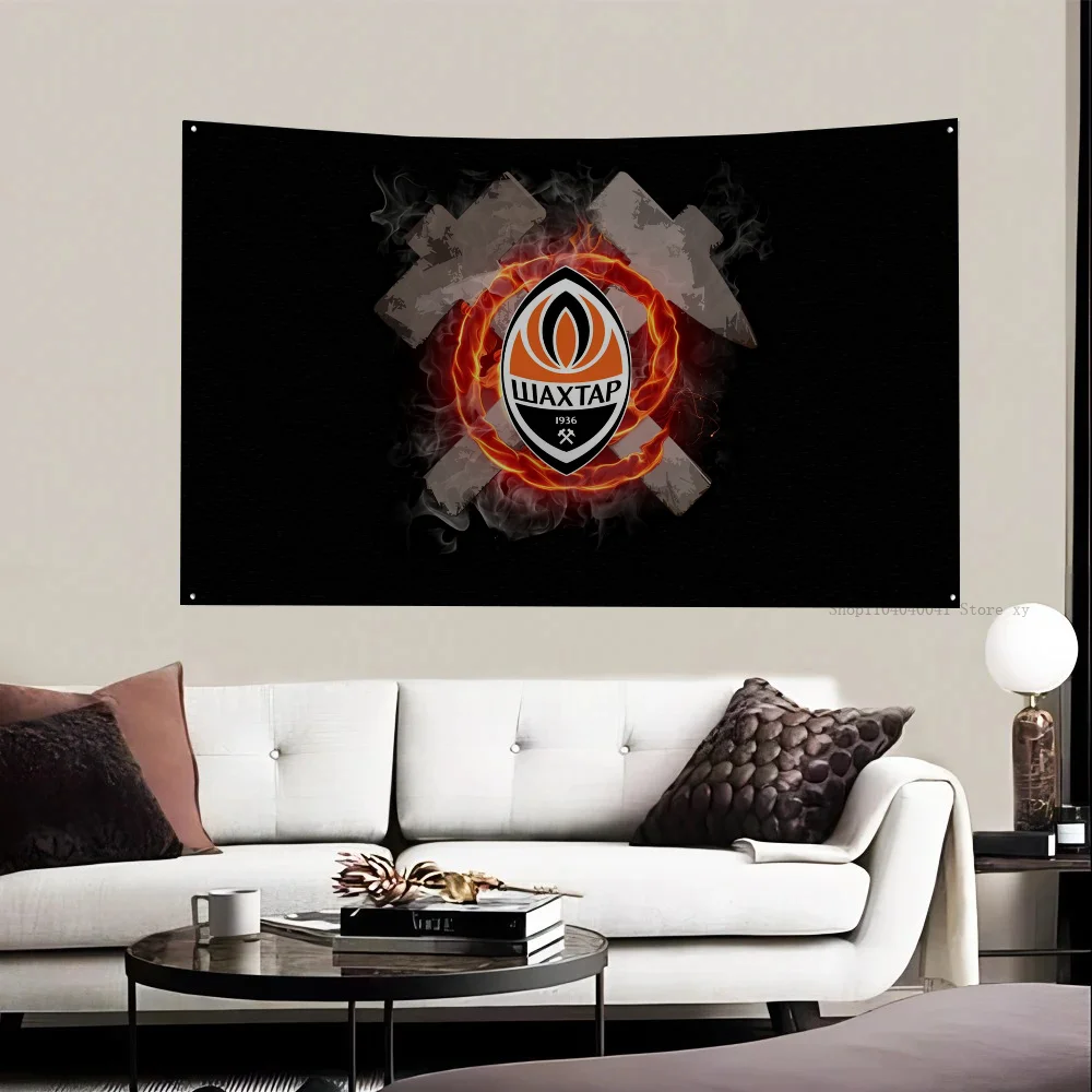 1pc Donetsk Emblem Flag Flags And Banners Four Hole Polyester Outdoor Decor Room Aesthetic