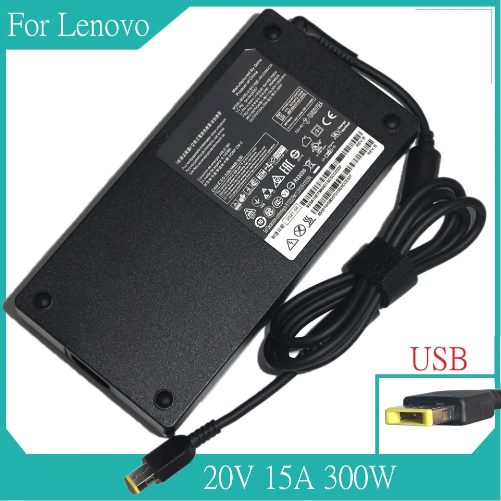 300W ADL300SDC3A 20V 15A AC Adapter For Lenovo ThinkPad R9000P 9000K Y9000K Y9000X Laptop Charger Power Supply