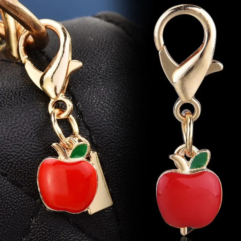 ジュエリーアクセサリー、バッグペンダント、果物と野菜シリーズ用の小さな合金オイルドリップバッグペンダント