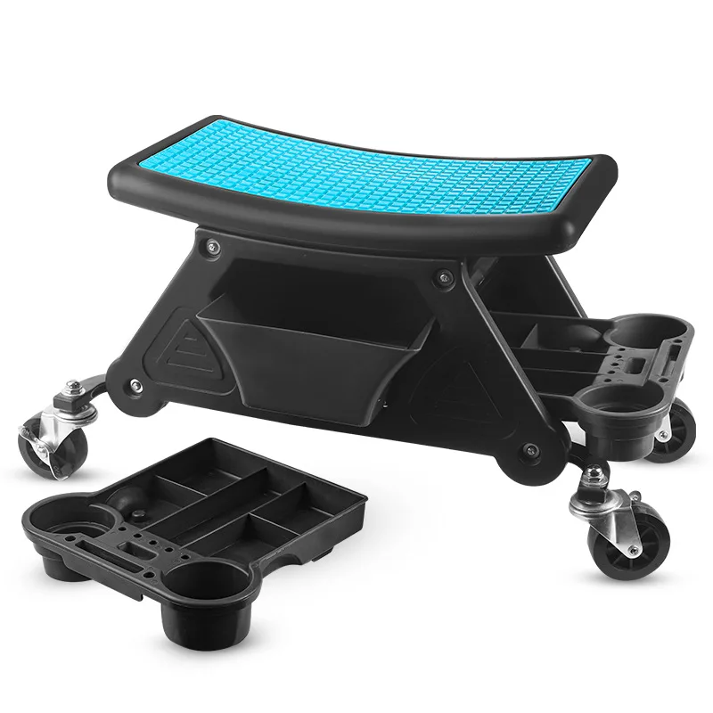Multi-layer Mobile Tool Cart, Rolling Tool Cabinet for Car Wash Beauty Auto Repair, Hand Push Storage Trolley for Workshop