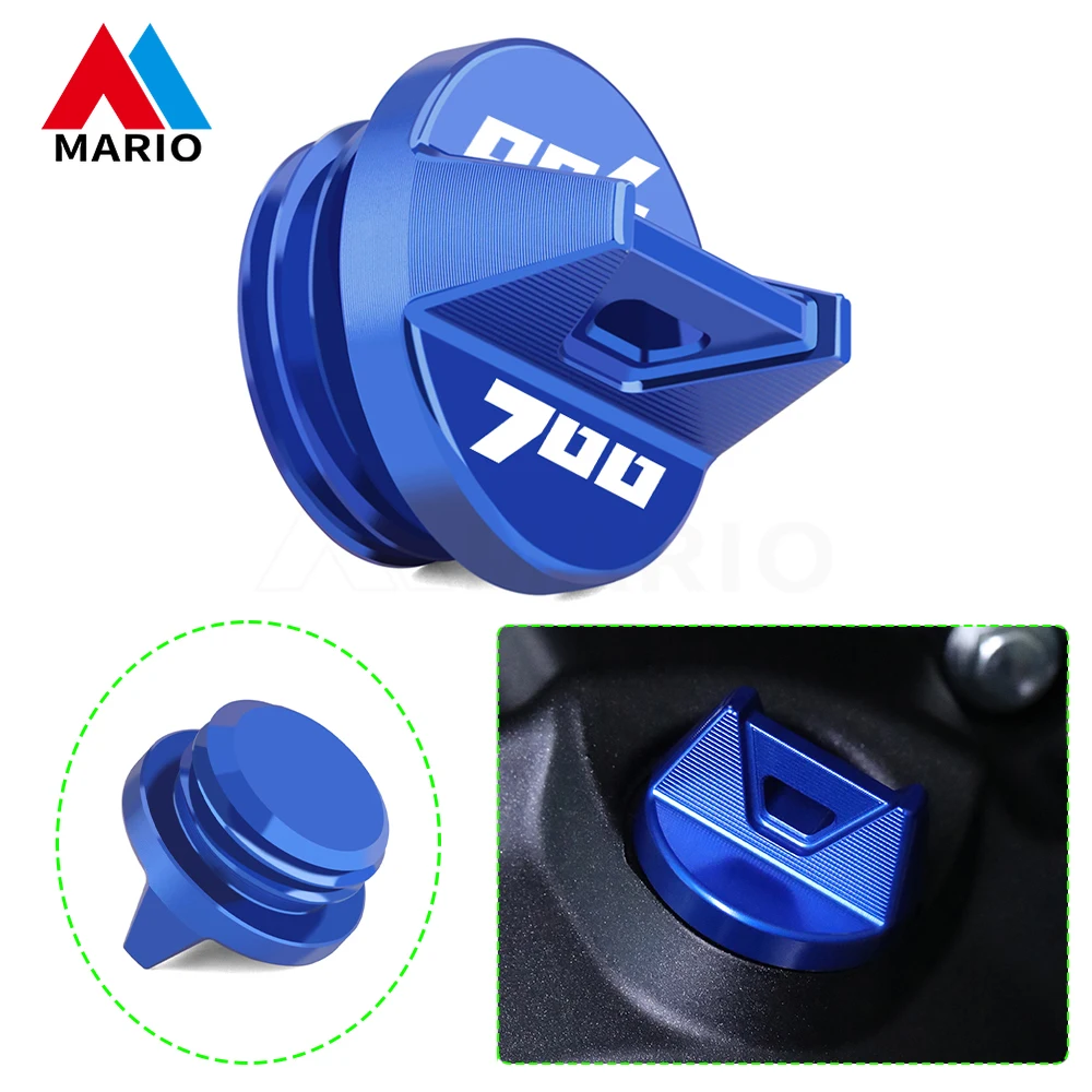 Motorcycle CNC Aluminum Engine Oil Tank Cap Oil Filler Cup M27*3 Accessories For TENERE700 RALLY EDITION 2019-2024