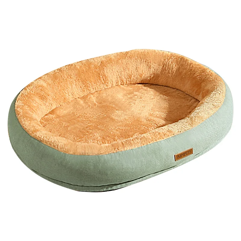 Large Pet Cat Dog Bed Oval Plush Kennel Washable Space Cat Mat Mattress Pet Cushion Medium Large Dogs Pet Supplies All-season