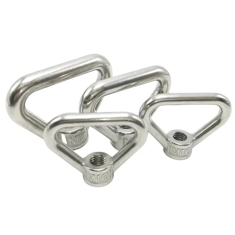 M8 M10 M12 M14 M16 304 Stainless Steel Triangle Lifting Eye Nut Trapezoid Thread Rings Fit For Handle Bolts2026