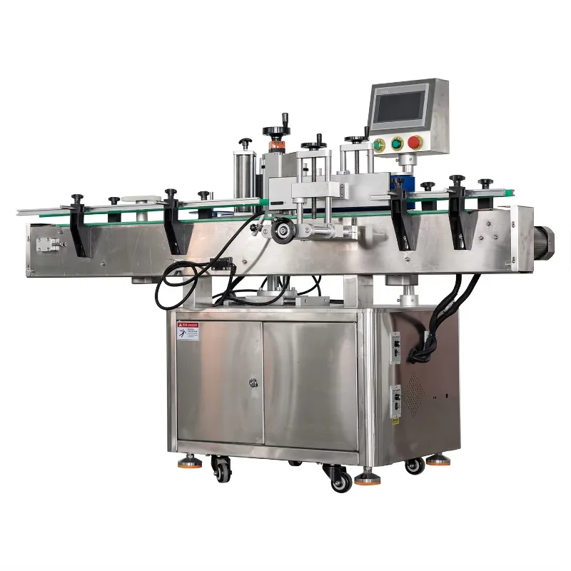 Semi Auto Labeling Machine Automatic Bottle Labeling Printing Machine for square Round Bottle Jar Tube Can view 4