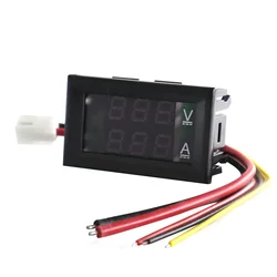 DC 100V 10A High Quality Voltmeter Ammeter Blue + Red LED Amp Dual Digital Volt Meter Gauge