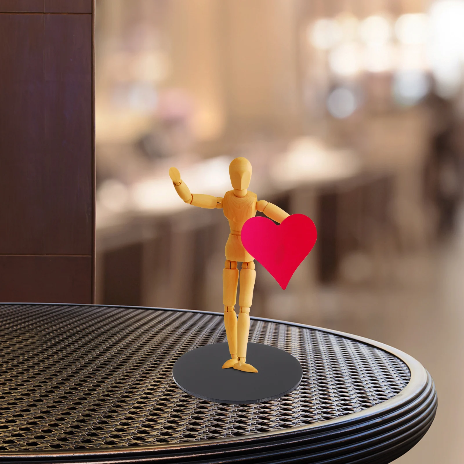 

18Pcs Premium Acrylic Clay Figurines Display Rack Sturdy Trustworthy Gift Collectors Easy Store Use Clay Base